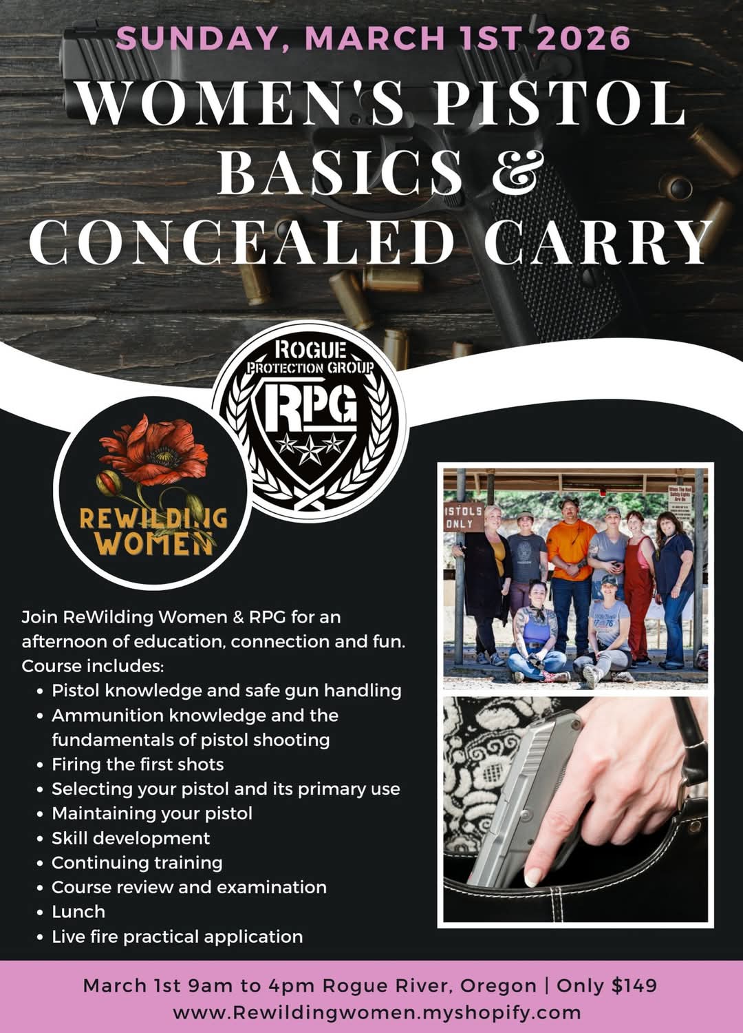 Pistol Basics and Concealed Carry