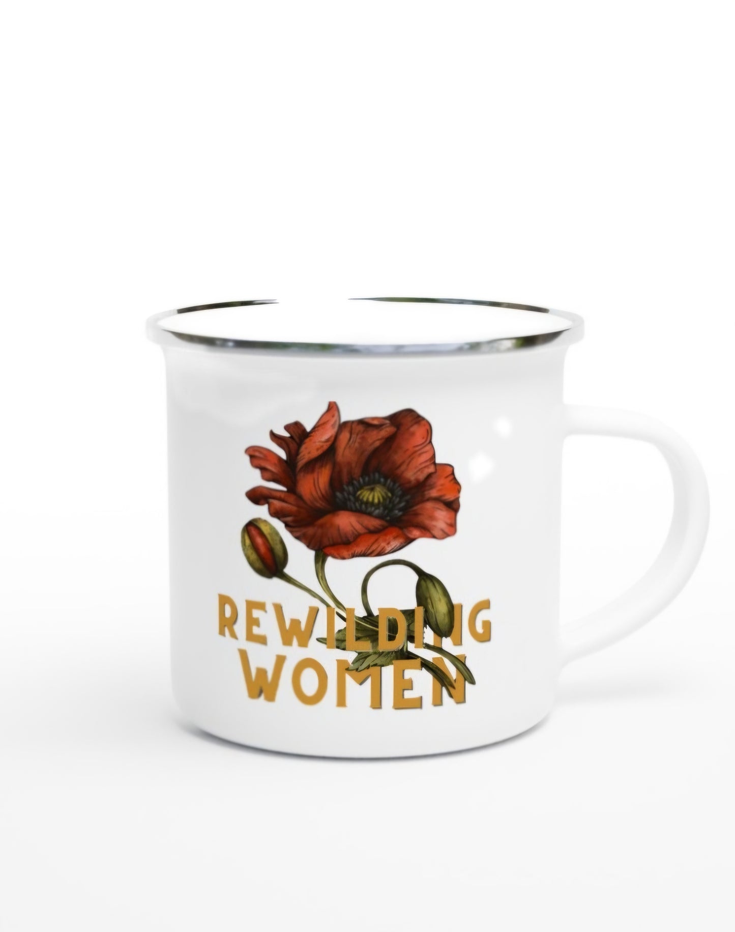 White 12oz Enamel Mug