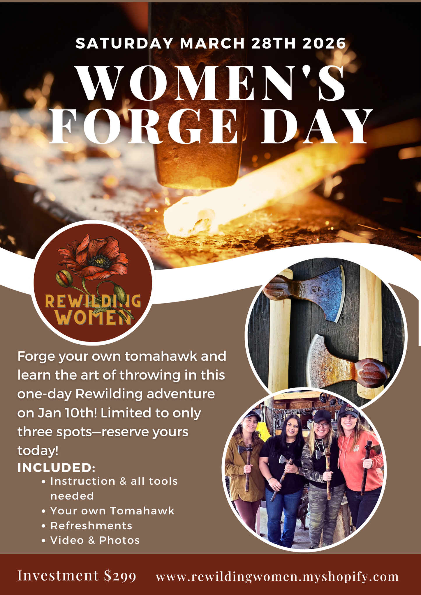 Women's Forge Day March 28th 2026